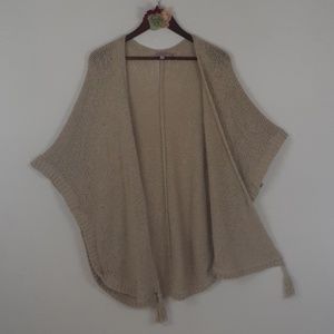 Calypso St. Barth open cardigan size 0 tassels
